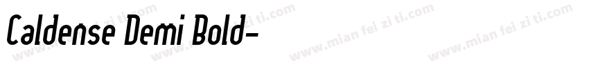Caldense Demi Bold字体转换